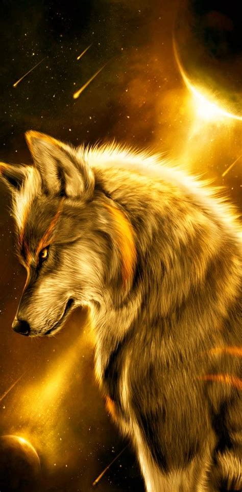 Golden Wolf Wallpaper By Goldenwolf101 Download On Zedge™ 690b