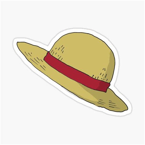 Straw Hat From One Piece Sticker For Sale By Aestheticlocker Redbubble