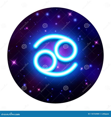 Cancer Zodiac Sign Horoscope Symbol Vector Illustration Stock Vector
