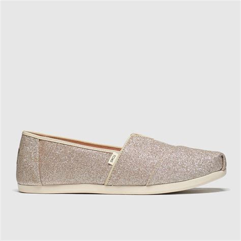 Toms Pink Alpargata Glitter Flat Shoes Shoefreak