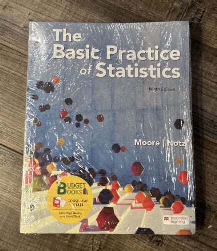 The Basic Practice Of Statistics 9th Edition New With Disk Loose Leaf