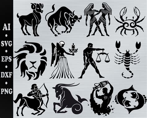 Zodiac Svg Astrology Svg Horoscope Svg Zodiac Clipart Zodiac Sign