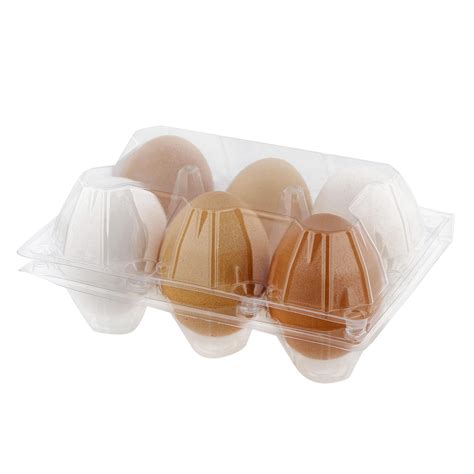 Rural365 Plastic Egg Carton For 6 Eggs 12ct Reusable Chicken Egg Holder