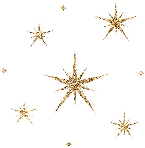 Gold Glitter Stars 35889550 Png