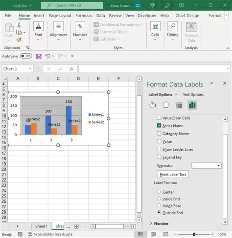 Hantera dataetiketter för Excel diagram Documentation
