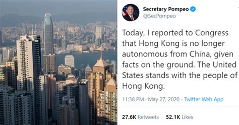Hong Kong Special Status Us The American Catholic