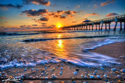 Hdr Photography From Juno Beach Pier Sunrise