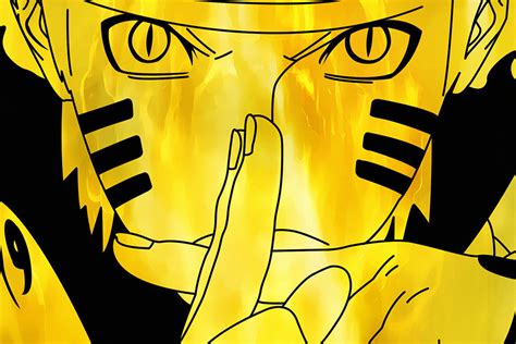 Naruto Uzumaki Yellow Anime Poster My Hot Posters