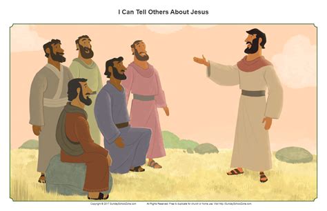I Can Tell Others About Jesus Teaching Picture On Sunday School Zone