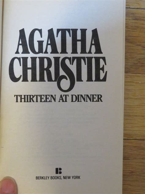 Thirteen At Dinner Agatha Christie Hercule Poirot Etsy