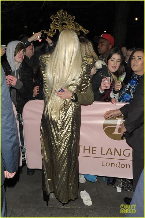 Photo Lady Gaga Rocks Golden Headpiece For Artpop Promo Photo Just Jared