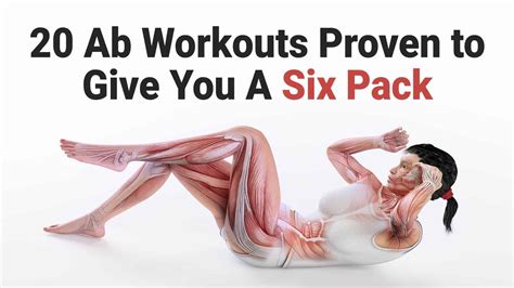 20 Abs Workout Proven To Give You A Six Pack