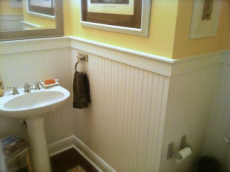 It is topped off with a chair rail, which is a horizontal strip of molding that spans the circumference of a room. Beadboard On Bathroom Walls | JimHicks.com Yorktown, Virginia