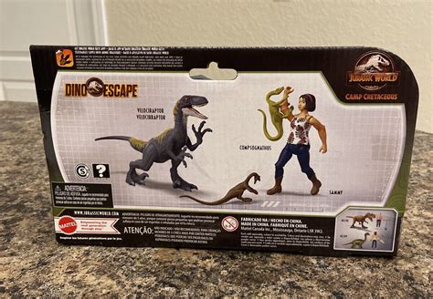 🦖jurassic World Camp Cretaceous Dino Escape Sammy Velociraptor Compy Ebay