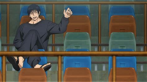 Wallpaper Jujutsu Kaisen Fushiguro Toji Smiling Seat Anime