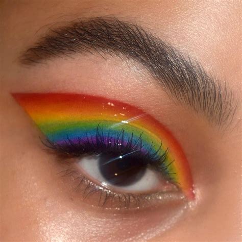Pin By Jalapeño On B E A U T Y Rainbow Eye Makeup Pride Makeup