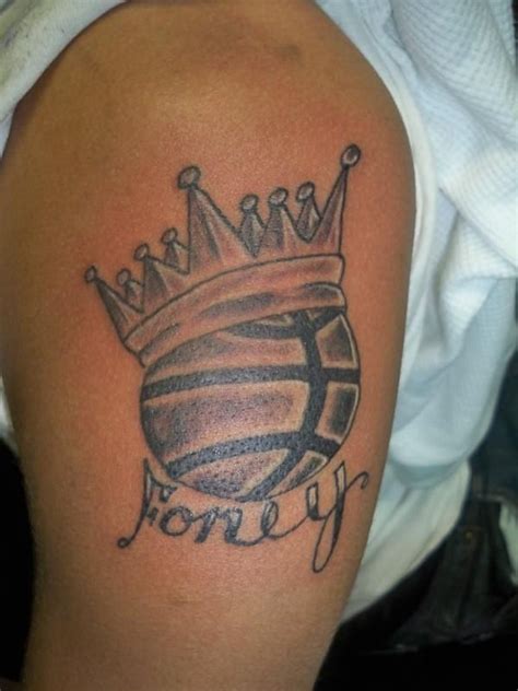 Https://tommynaija.com/tattoo/basketball With Crown Tattoo Designs