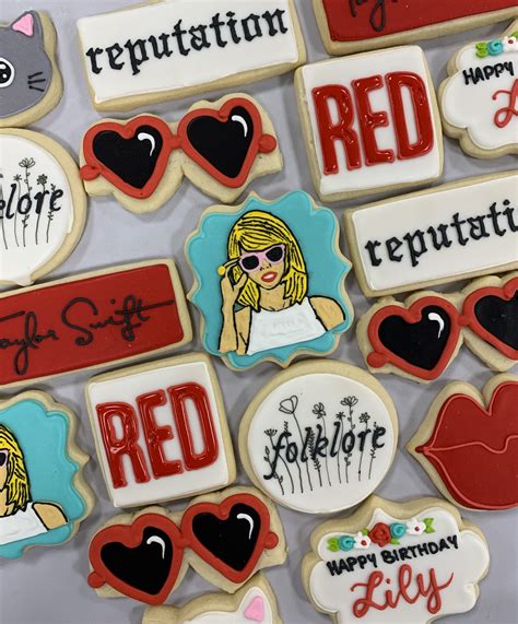 Taylor Swift Cookie Assortment Hayley Cakes And Cookies Hayley Cakes