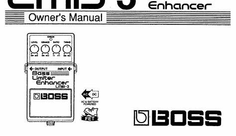 boss br 532 owner's manual