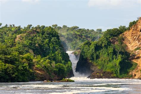 Uganda Waterfall Stock Image Image Of Near Lake Sipi 12736813