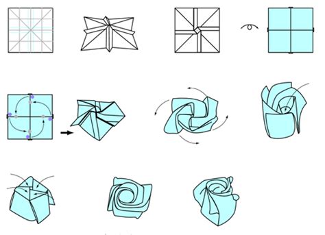 Easy To Understand Origami Rose Instructions Easy Origami Rose