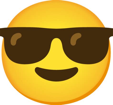 Smiley Face With Sunglasses Emoji