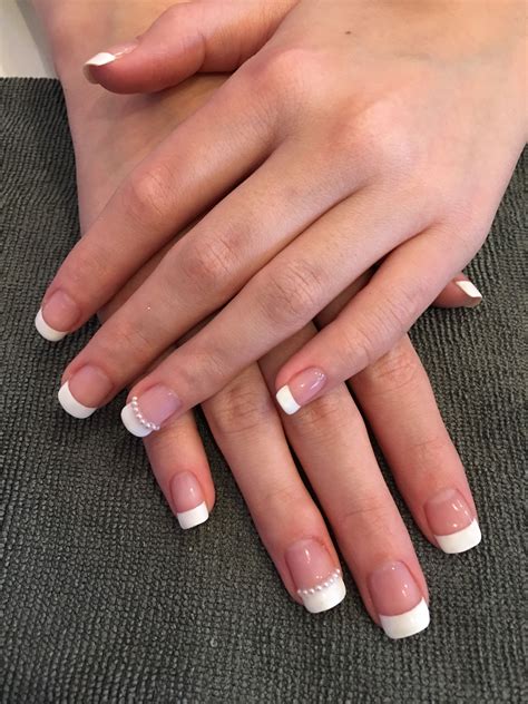 French Gel Manicure On Natural Nails Gel French Manicure French