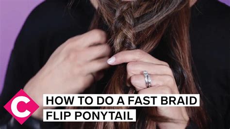 Chatelaine Fast Braid Flip Ponytail Youtube