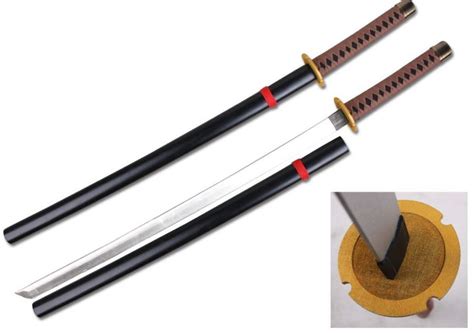Sparkfoam Sword 39 Foam Samurai Sword Brownblack Handle W Wood Scabbard