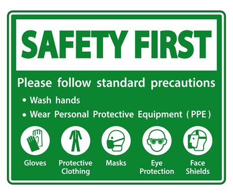Safety First Please Follow Standard Precautions Wash Hands Wear