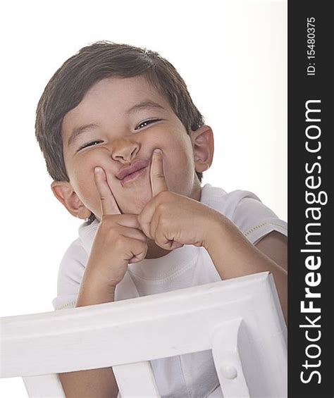 1 Little Boy Makes Funny Face Free Stock Photos Stockfreeimages
