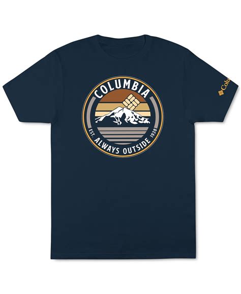 Columbia Sportswear Mens Always Outside Mountain Graphic T Shirt
