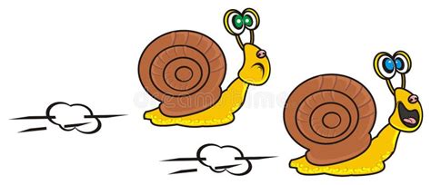 Race Two Snails Stock Illustration Illustration Of Cartoon 72227586