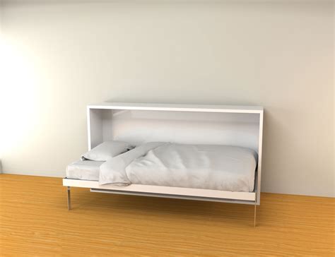 Hover Twin Horizontal Murphy Wall Bed Expand Furniture Folding