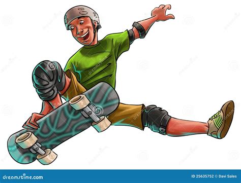 Skater Stock Illustration Illustration Of Skating Happy 25635752