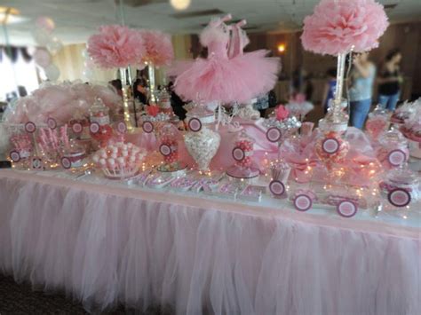 Table settings at the baby shower we handmade the 7. 31 Baby Shower Candy Table Decoration Ideas | Table ...