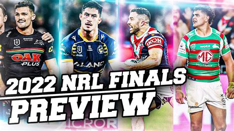 2022 Nrl Finals Predictions Preview Week 1 YouTube