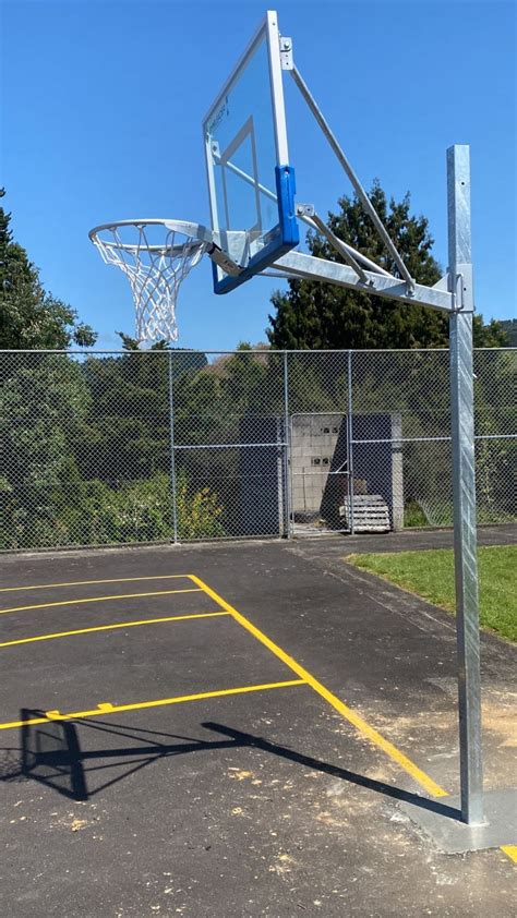 Intermediate Size Basketball System Mayfield Sports For Tennis Nets