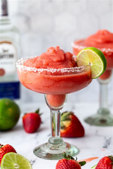 This Strawberry Frozen Margarita Comes Together Quickly All In One