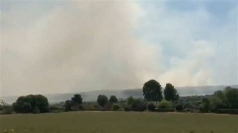 Salisbury Plain Fires Crews Barred From Tackling Mod Blaze Due To