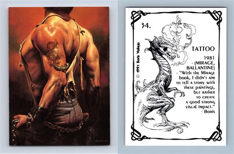 Tattoo 34 Boris Vallejo 1991 Comic Images Trading Card