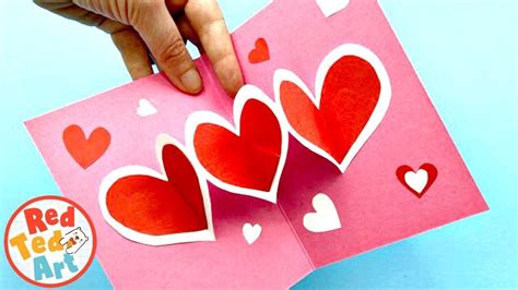 Super Easy Pop Up Heart Card Diy For Mothers Day Or Valentines