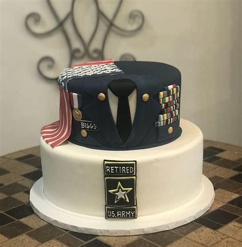 Military Retirement Cake Ideas