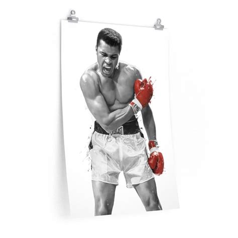 Muhammad Ali Poster Canvas Boxing Print Sports Wall Art Etsy