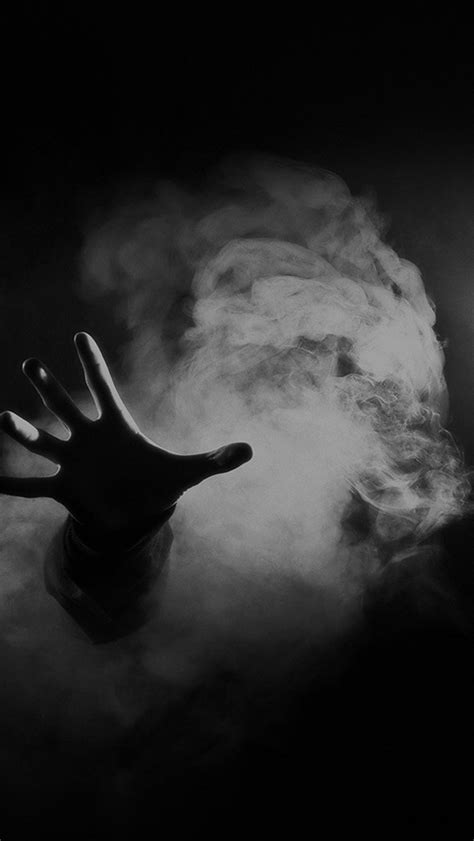 Hand From Smoke Black Iphone Wallpapers Free Download