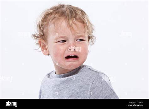 Portrait Of Boy Crying Stock Photo Alamy