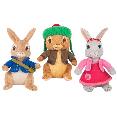 Peter Rabbit Animated Lily Bobtail Soft Plush Toy 22cm Aussie Toys Online