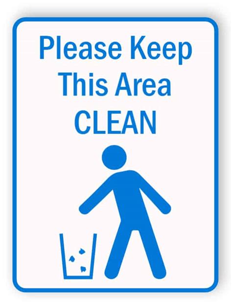 Please Keep This Area Clean Sign Edit And Order Online