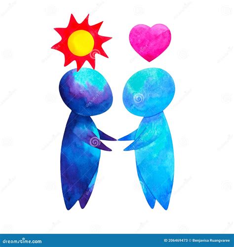 Two Human Compassion Empathy Love Heart Understanding Abstract Art