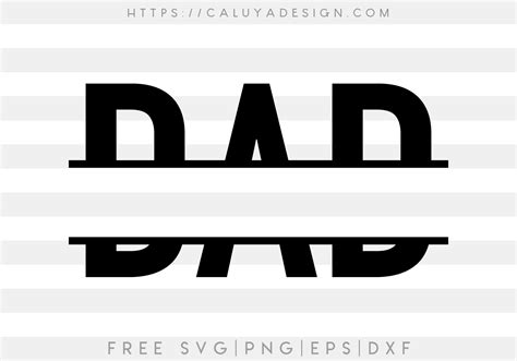 Free Dad Monogram Svg Png Eps And Dxf By Caluya Design